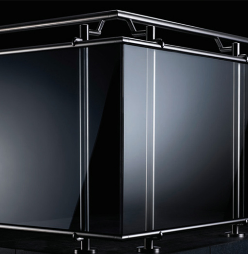 Glass Railings with Posts by LA Railings