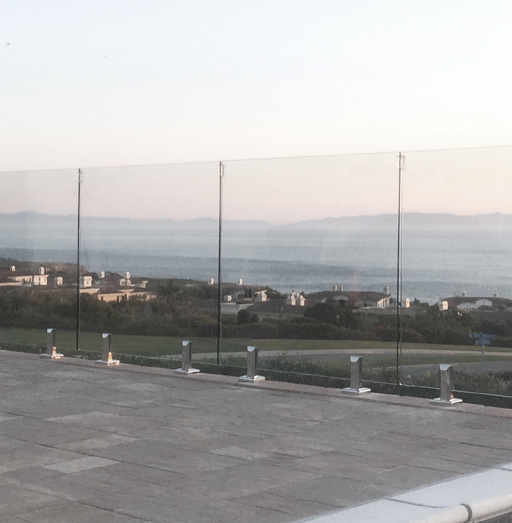 Glass Railings with Spigots by LA Railings