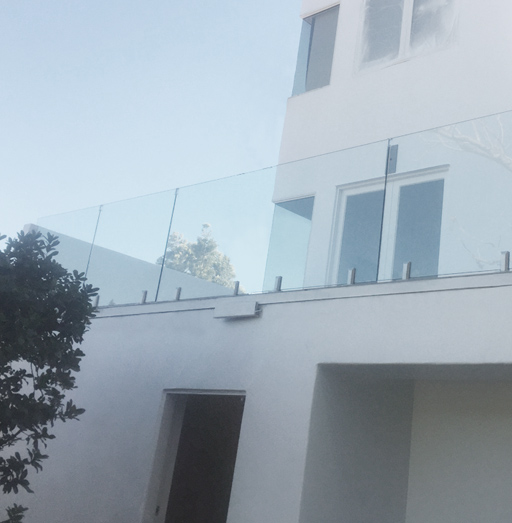 Glass Railings with Spigots by LA Railings