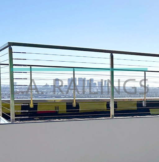 Hollywood Hills - Residential - An all stainless steel cable railing installation by LA Railings