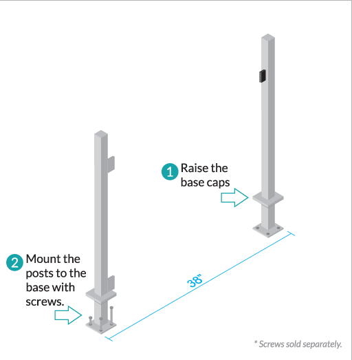 Modern Glass Gate installation by LA Railings