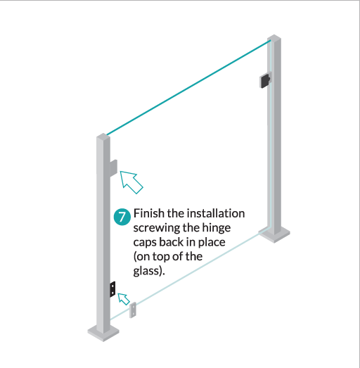 Modern Glass Gate installation by LA Railings