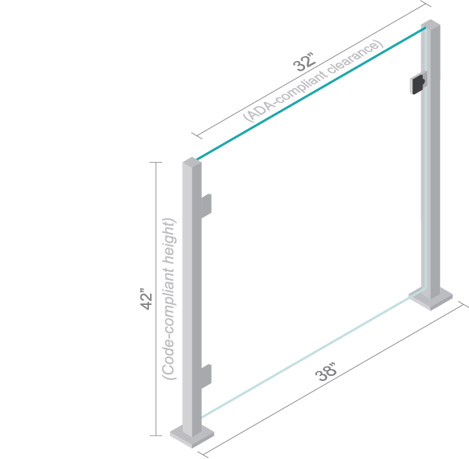 Glass Gate by LA Railings