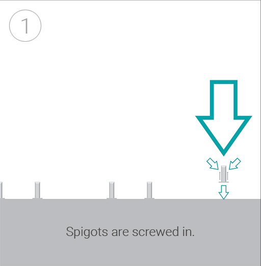 Spigot installation by LA Railings