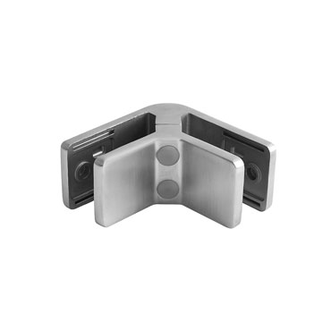 316 Stainless Steel Glass-to-Glass Corner Clamp for Glass Railing - Model C