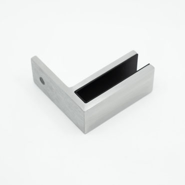 316 Stainless Steel Wall-to-Glass L-shaped Clamp for Glass Railing