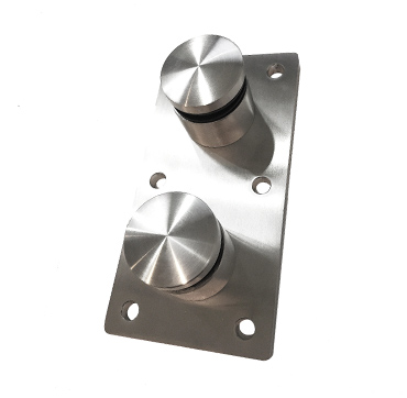 Standoffs on Mounting Plate - Round - LA Railings